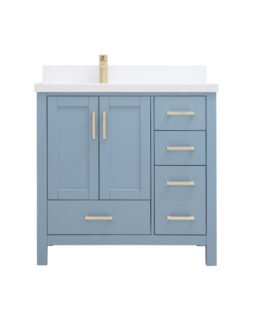 Royal Tallahassee Collection 32 inch Polar Blue Bathroom Vanity